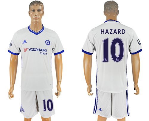 Chelsea #10 Hazard White Soccer Club Jersey